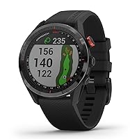 GARMIN Approach S62 Golf Watch, GPS, White/Black, Single Item/CT10 Set
