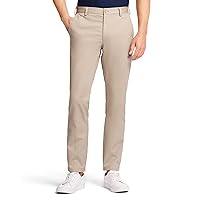 IZOD Men's American Chino Flat Front Slim Fit Pant