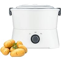 Electric Potato Peeler, Commercial Small Potato Peeling Machine, Vegetable Dehydrator, 1 kg Capacity, One-Button Drive, Convenient and Fast, for Canteens, Hotels, Restaurants or Home Kitchen