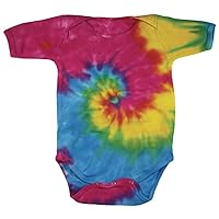 Tie Dye Swirl Spiral Rainbow Infant Romper Creeper