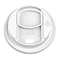 DIXIE® SLIDER LIDS FOR 10/12/16/20OZ WHITE, 1,000 LIDS PER CASE