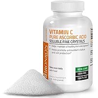 Vitamin C Powder Pure Ascorbic Acid Soluble Fine Non GMO Crystals – Promotes Healthy Immune System and Cell Protection – Powerful Antioxidant - 1 Pound (16 Ounces)