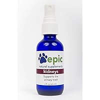Kidneys – All Natural Liquid Spray Supplement to Support The Kidneys and Urinary Tract – Helps with Frequent Urination – Restores Energy in Pet – Great for Cats (Spray, 2 Ounce)