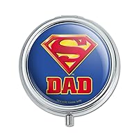 Superman Super Dad Shield Logo Pill Case Trinket Gift Box