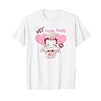Betty Boop Valentine's Day Not Your Babe Vintage Biker Logo T-Shirt