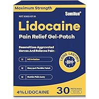 Maximum Strength Lidocaine Pain Relief Patches - 22 Count Hot & Cold Patch for Back, Neck, Joint, Muscle Soreness - 4% Lidocaine + 1% Menthol