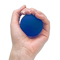 THERABAND Hand Exerciser, Stress Ball For Hand, Wrist, Finger, Forearm, Grip Strengthening & Therapy, Squeeze Ball to Increase Hand Flexibility & Relieve Joint Pain, Blue, Firm