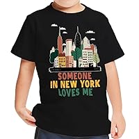 Someone in New York Loves Me Toddler T-Shirt - Art Kids' T-Shirt - City Tee Shirt for Toddler