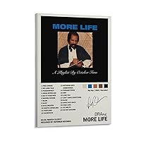 More Life Poster Album Cover Posters Music Rapper Posters HD Poster Decorative Painting Canvas Wall Art Living Room Posters Bedroom Painting 12x18inch(30x45cm)