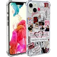 Cool T.S Singer Case for iPhone 13,Clear Slim Shockproof Design The Most Popular Queen Case for Music Fans Boys Girls Teens Men and Women(13-TS3)