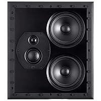 Monolith THX-LCR - THX Ultra Certified 3-Way LCR in-Wall Speaker, 1in Silk Dome Tweeter, for Home Theater, Easy Install, Black