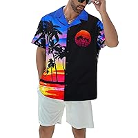 Men's Hawaiian Shirts Casual Tropical Summer Beach Shirt