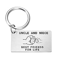 Uncle Chrismtas Gifts - Birthday Gift for Uncle - Best Uncle Keychain - Xmas Gift for Uncle Key Chain Keyring