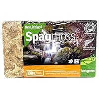 Premium New Zealand Sphagnum Moss, 100g (8L When Hydrated) - Harvested Sustainably from The Pristine West Coast of New Zealand's South Island