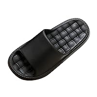 Mens Fuzzy Slippers Size 12 Comfortable Indoor And Outdoors In Summer Solid Color Massage Slippers Men Indoor