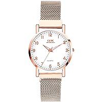 Wrist Watch for Women, Quartz Women's Watch with Simple and Fashion Designed, Luxury Lady Watches with Stainless Steel Mesh Band