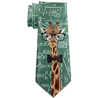 Giraffe Geek Math Formulas All Over Neck Tie