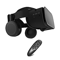 Virtual Reality Headset for Phones VR Headset VR Glasses with Controller for 3D Movies/Games Metaverse Goggles with Bluetooth Headset Compatible with All iPhone/Android Phones with 4.7
