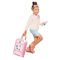 Disney Princess Travel Suitcase Play Set for Girls with Luggage Tag by Disney Princess Style Collection, 14 Pretend Play Accessories Pieces Including Travel Passport! For Ages 3+
