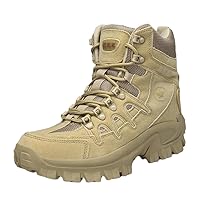 Male Work Safety Shoes Motocycle Boots, Men's Military Ankle Boot, Tactical Army Boot