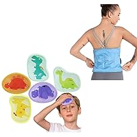 REVIX Kids Ice Packs for Boo Boos and Gel Ice Pack for Back Injuries