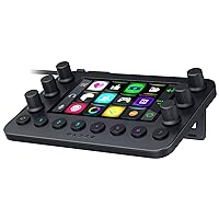 Razer Stream Controller: All-In-One Keypad for Streaming - 12 Haptic Switchblade Keys - 6 Tactile Analog Dials - 8 Programmable Buttons - Designed for PC & Mac Compatibility