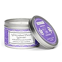 Pure Plant Home Coconut Wax Small Silver Tin Wildcrafted French Lavender
