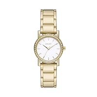 DKNY Women's Soho Quartz Stainless Steel Dress Watch, Color: Gold (Model: NY9204)