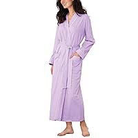 PajamaGram Long Bathrobes For Women - Womens Cotton Robe, 100% Cotton