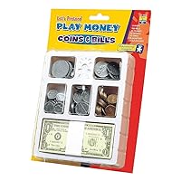 Learning Resources EI-3058 Lets Pretend Play Money Coins & Bills Tray