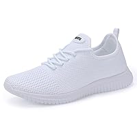 WXQ Men's Running Shoes Comfortable Lightweight Breathable Walking Shoes Mesh Workout Casual Sports Shoes