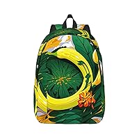 Tropical Banana Leaves Stylish And Versatile Casual Backpack,For Meet Your Various Needs.Travel,Computer Backpack For Men