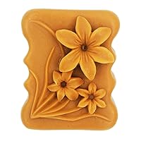 Longzang S498 Flower Morning Glory Silicone Soap Mold, Pink