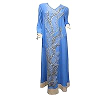 Shining Sequins Long Muslim Dress for Women Lace-Up Oversized Long Dresses Casual Work Dress