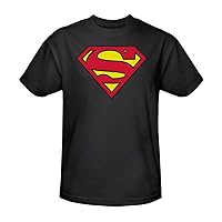 Superman Black S-Shield Logo Men's T-Shirt