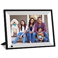 Digital Picture Frame, 10.1 inch WiFi Digital Photo Frame 32GB, 1280*800 IPS Touch Screen, Smart Electronic Picture Frame Slideshow, Load Photo Video from phone via Frameo App, Rotating, Gift VNEIMQN