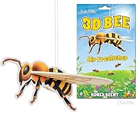 3D BEE AIR FRESHENER, Yellow, one Size