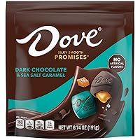 DOVE PROMISE Dark Chocolate & Sea Salt Caramel Mother's Day Gifts Chocolate Candy, 6.74 oz Bag
