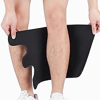 Calf Support Brace 2 PACK Adjustable Shin Splint Compression Wrap Sleeve for Pain Relief, Hiking, Training, Men Women XL