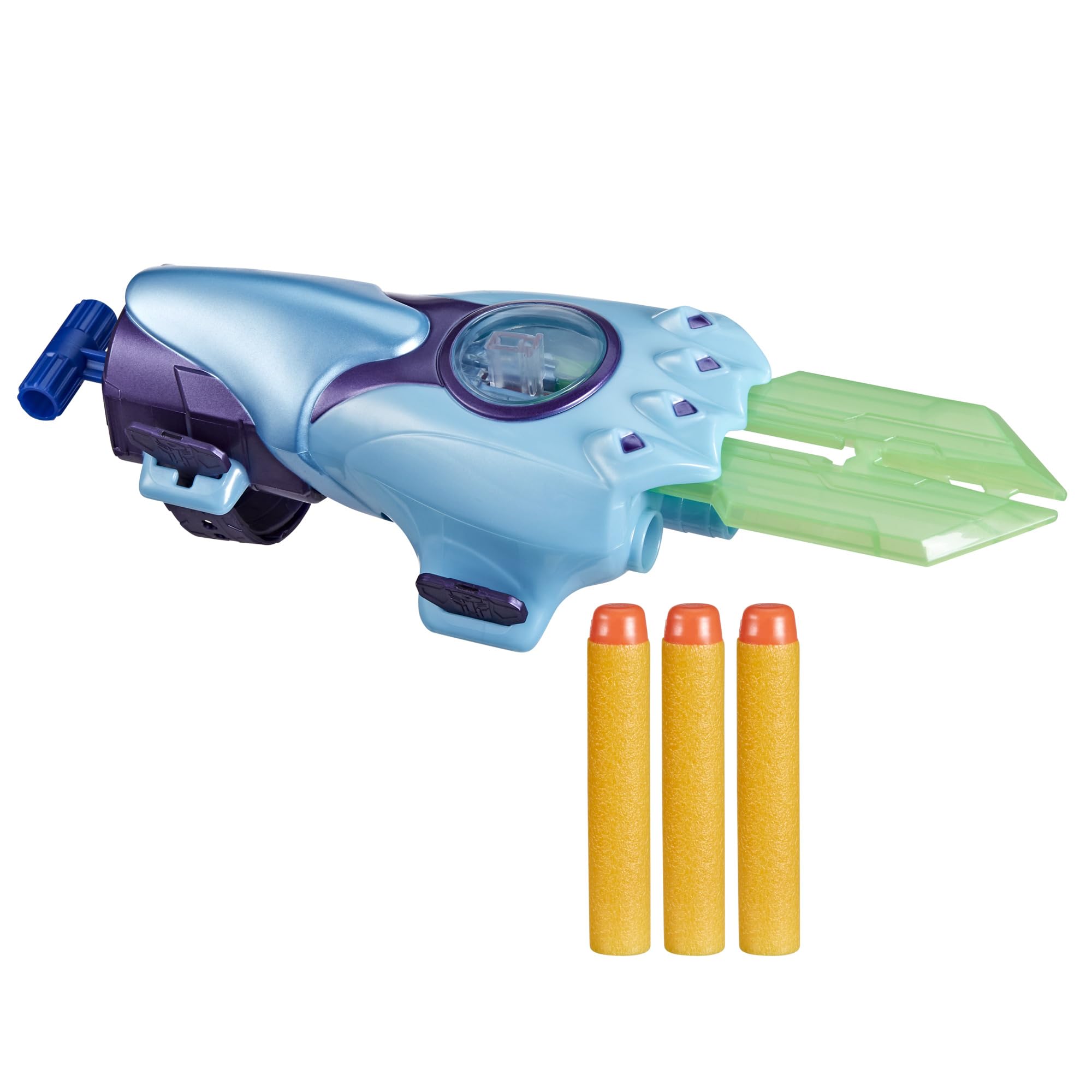 Transformers EarthSpark Cyber-Sleeve Battle Blaster with 3 Nerf Darts and Cyber-Sword, Interactive Role Play Toys for Boys and Girls Ages 6 and Up