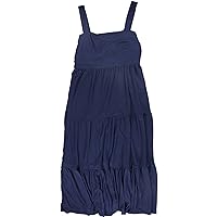 Womens Tiered Maxi Dress, Blue, XX-Large