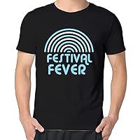 Festival Fever Mens Summer Music Men's Fashion T Shirt Black