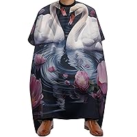 Swan Barber Cape Adult Haircut Cape Hairdressing Apron for Home Salon Barbershop