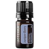 Juniper Berry Essential Oil - Supports Healthy Kidney and Urinary Tract Function, Natural Skin Toner, Cleanser, Detoxifying Agent, Calming Effect; for Diffusion, Internal, Topical Use - 5 ml