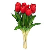 Artificial/Fake/Faux Flowers - Tulip Red 8PCS for Wedding, Home, Party, Restaurant