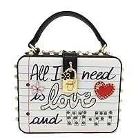 All I Need Is LOVE and WIFI Women's Fashion Faux Leather PU Shoulder Bag Crossbody Handbags