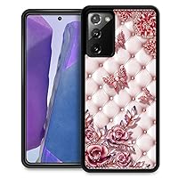 DAIZAG Compatible with Samsung Galaxy Note 20 Case,Butterfly Diamond Flower Case,Men Boy Girl Women Shell Shock Non-Slip Anti-Scratch Cases for Samsung Galaxy Note 20 6.7-inch