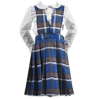 Cookie's Girls' Jumper (Sizes 2-6X) - Royal/Taupe/White *Plaid #73*, 2