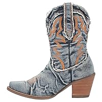 Dingo Blue Y'all Need Dolly Women's 9 inch Western Boots DI950-BLUE