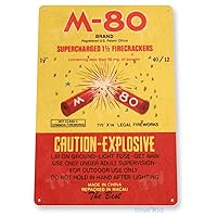 TIN Sign C407 M-80 Firecrackers Fireworks 4th July New Years Firework Stand Sign